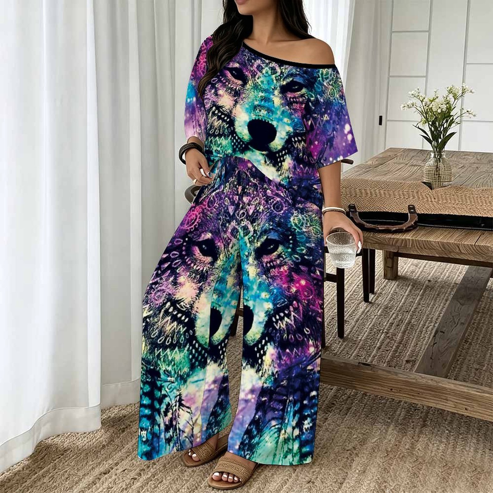 Plus Size Dames Lente/Zomer Mo - Blouse Off Shoulder recensie en prijs