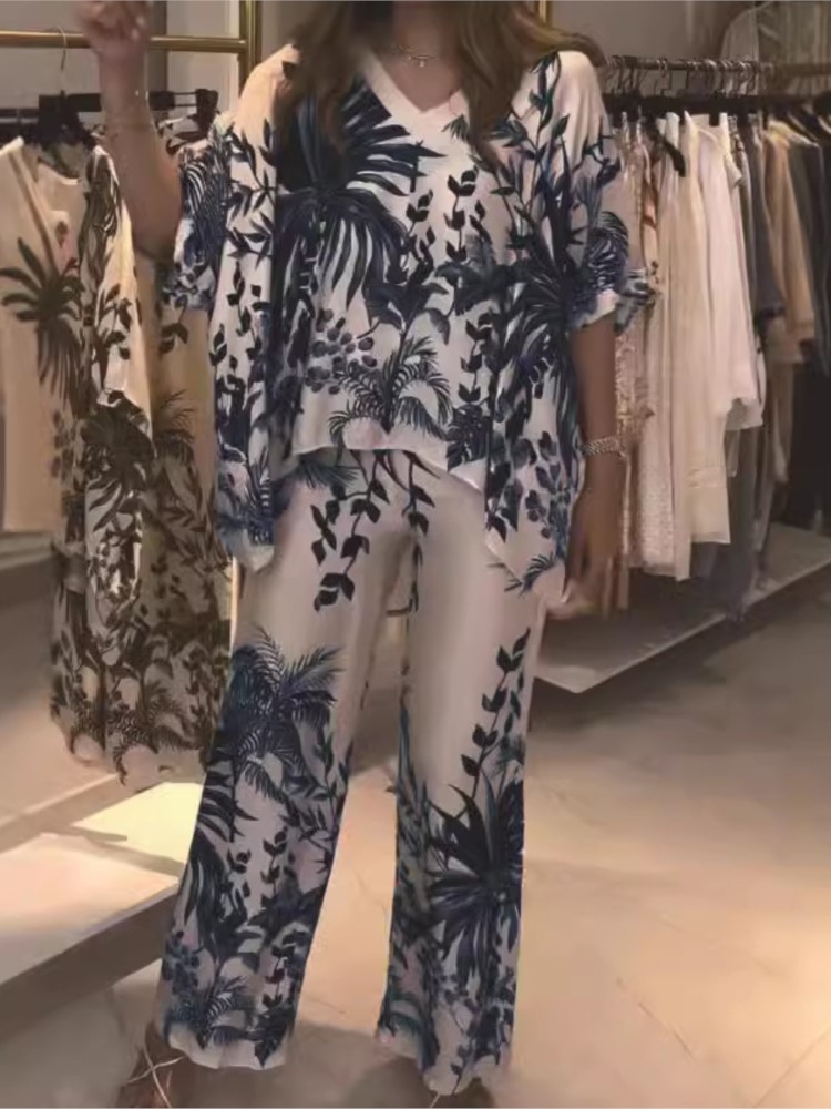 Elegant Tweedelig Kantoorpak 2 - Romper Floral Print recensie en prijs