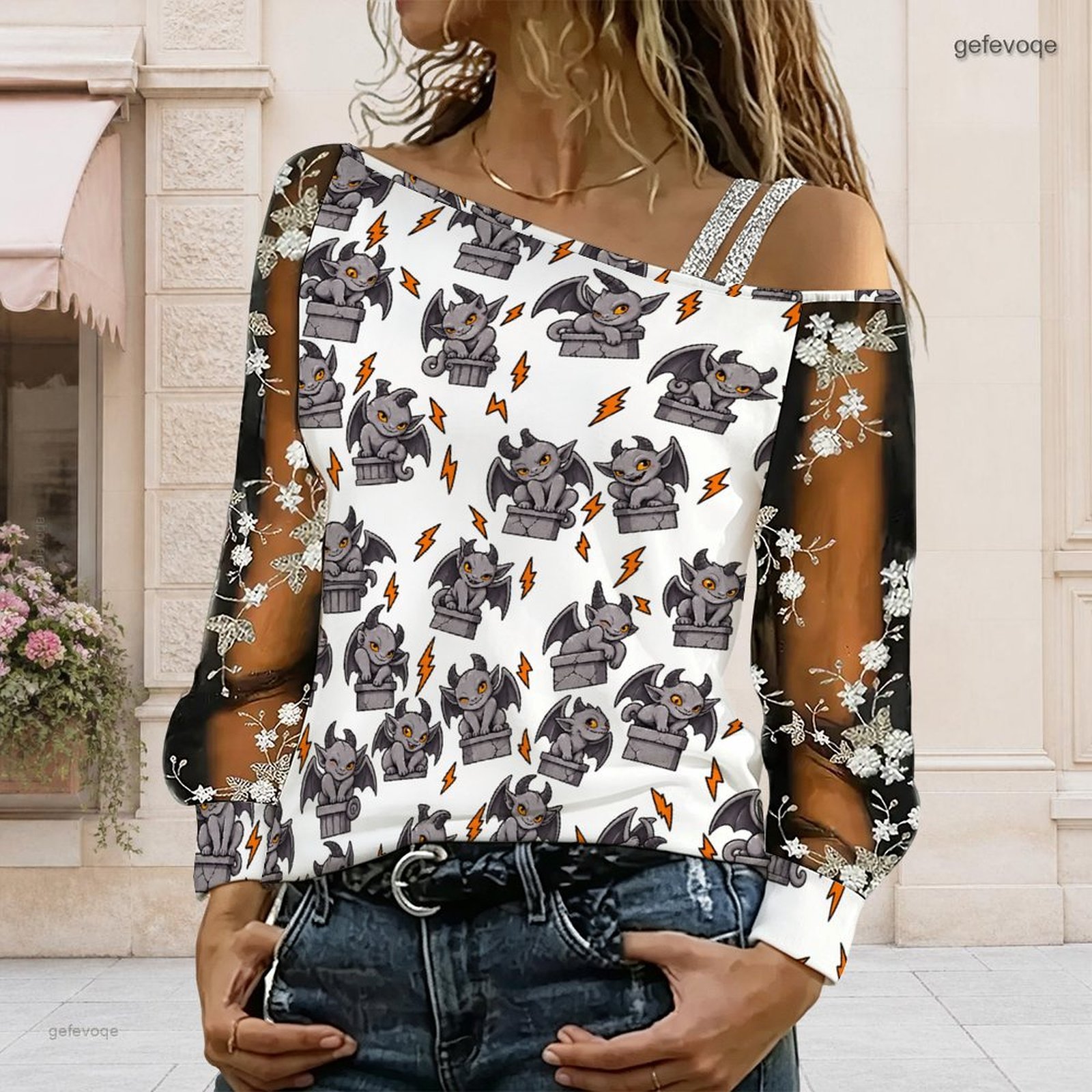 Dames asymmetrische off-should - Blouse Off Shoulder recensie en prijs